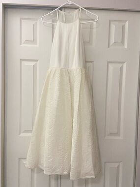 Adrianna Papell | Dresses | Adrianna Papell White Lace Cocktail Dress Worn  Once No Damage | Poshmark